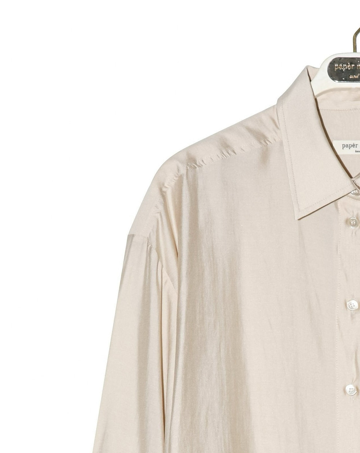 【PAPERMOON ペーパームーン】SS / Sheer Silky Classic Button Down Shirt