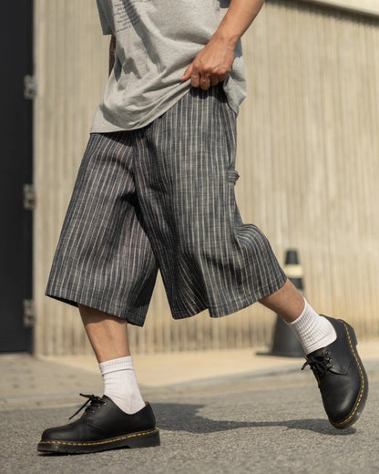 Stripe Wide Shorts