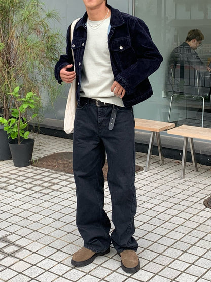 Velvet-Coated Trucker Jacket (Type 3)