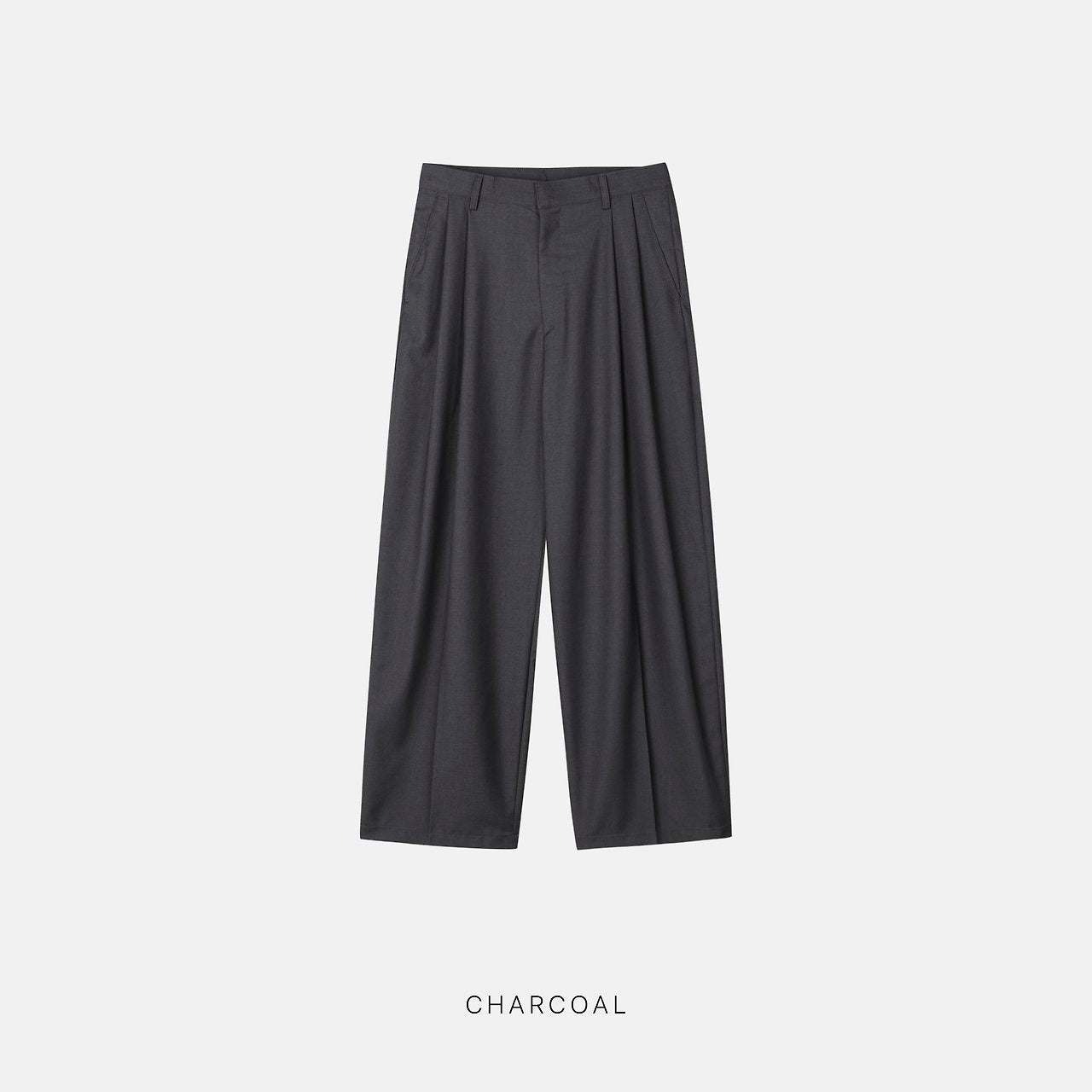 Two-Tuck Balloon Wide Slacks