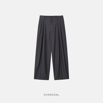 Two-Tuck Balloon Wide Slacks