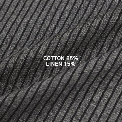 Bulky Fit Stripe Linen Pants