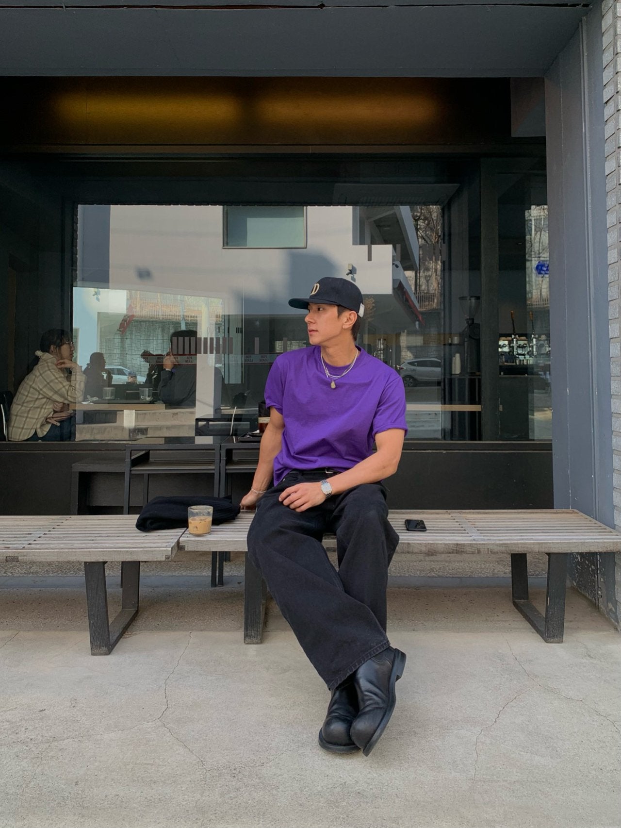 Pigment-Washed Nylon Shirt Jacket