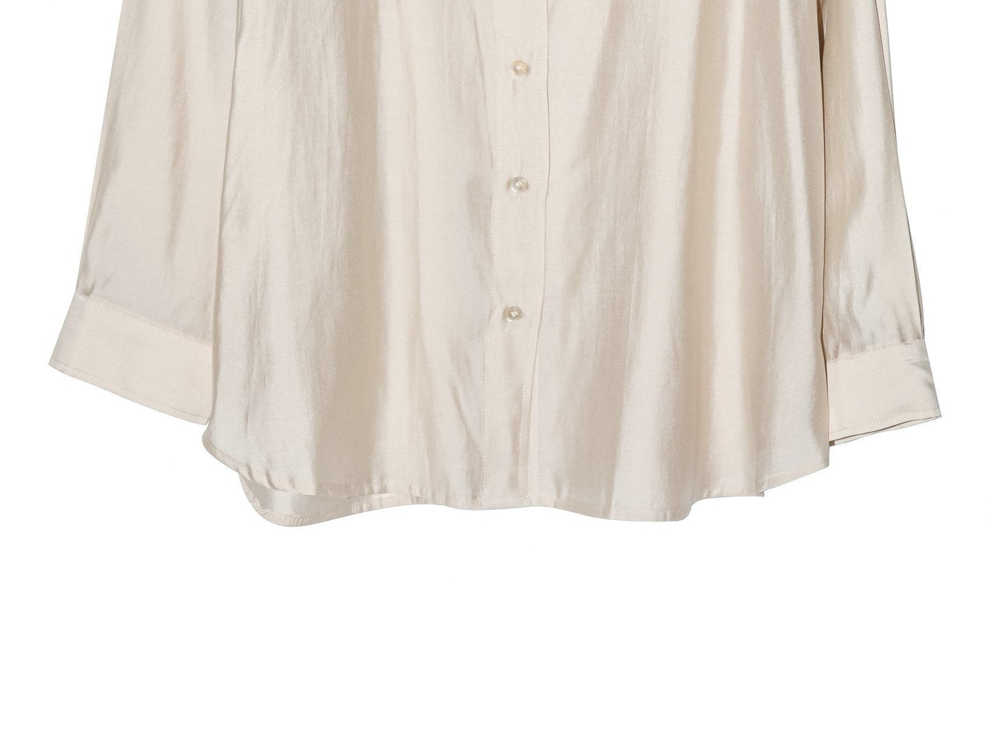 【PAPERMOON ペーパームーン】SS / Sheer Silky Classic Button Down Shirt