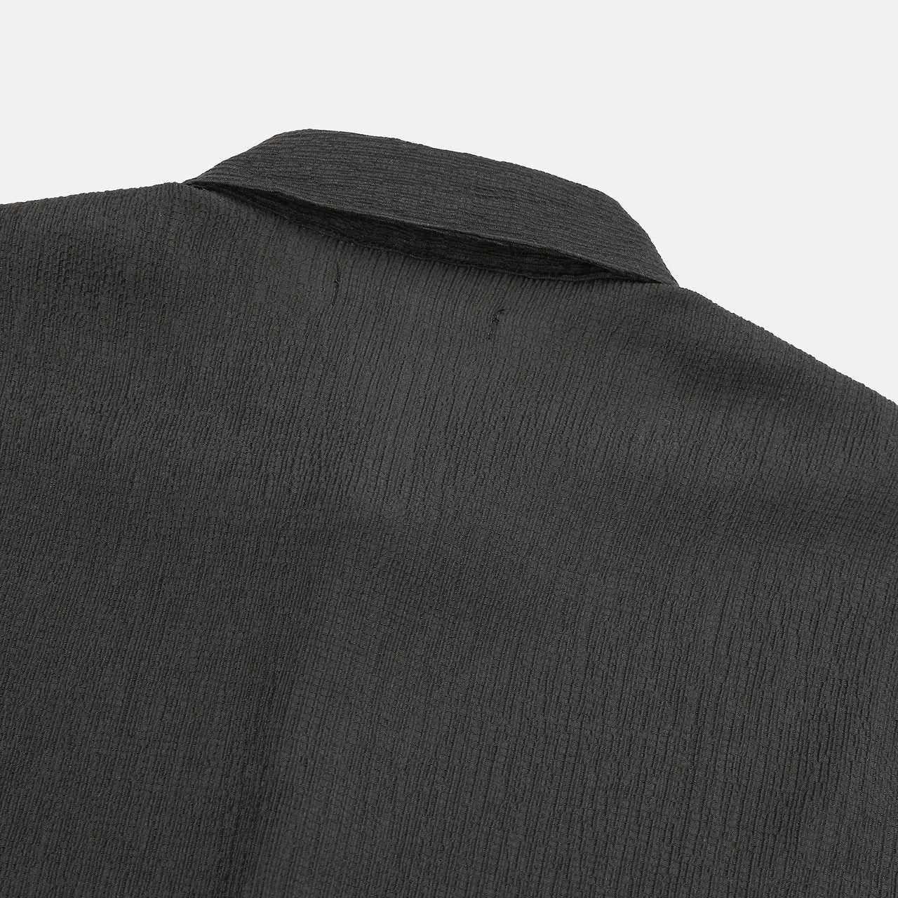 Seersucker Texture Long Sleeve Shirt