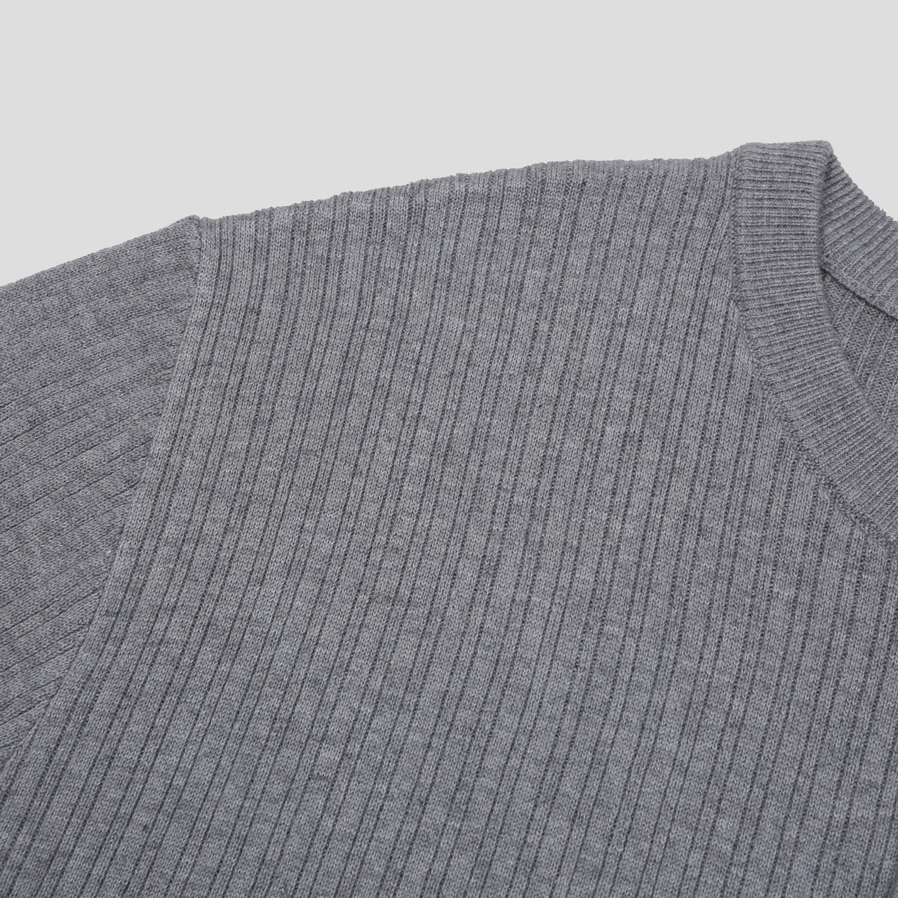 Vertical Henley Knit