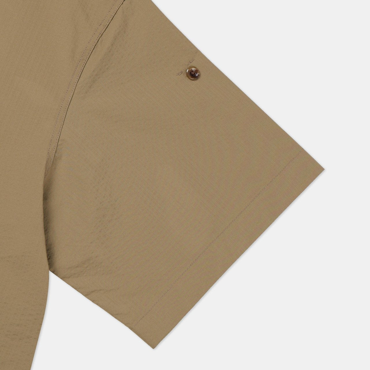 Pigment-Washed Nylon Shirt Jacket
