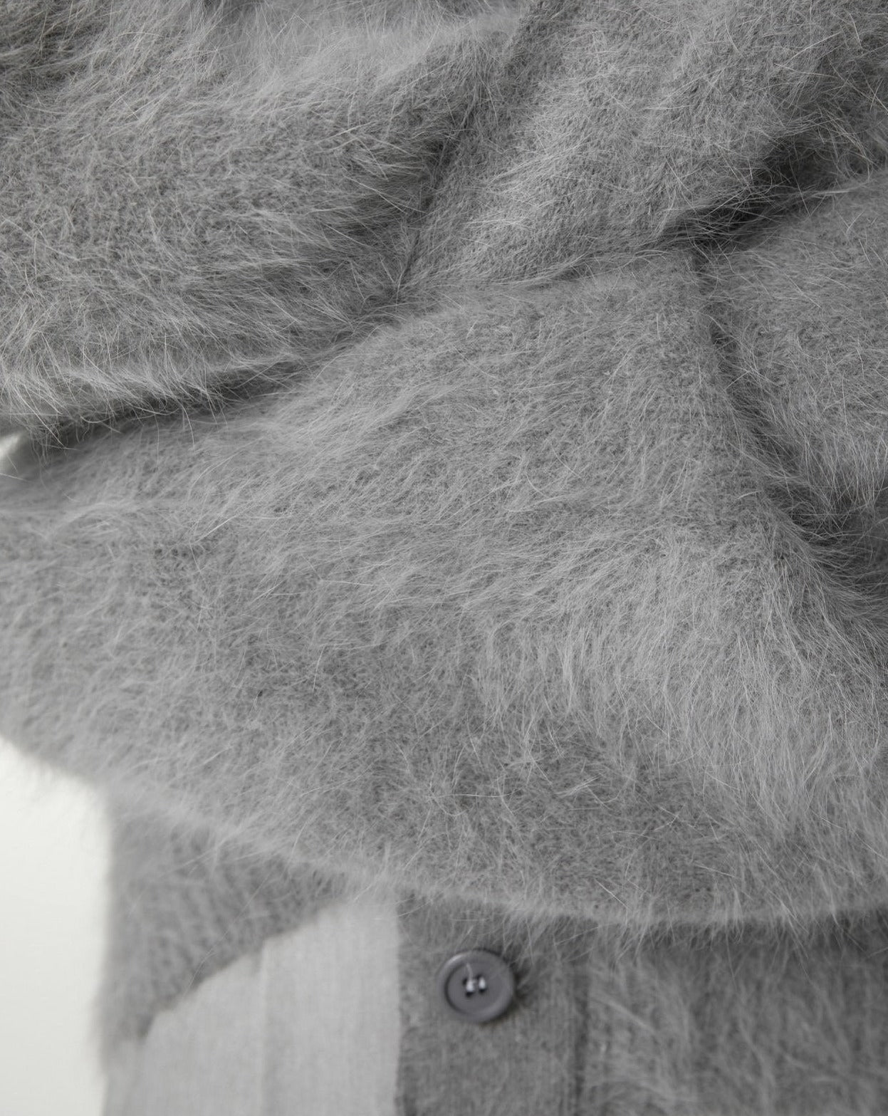 [Ready to ship] [PAPERMOON] AW/LUX Mink Angora Oversized Knit Cardigan