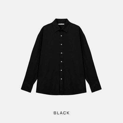 Pigment-Washed Nylon Shirt Jacket