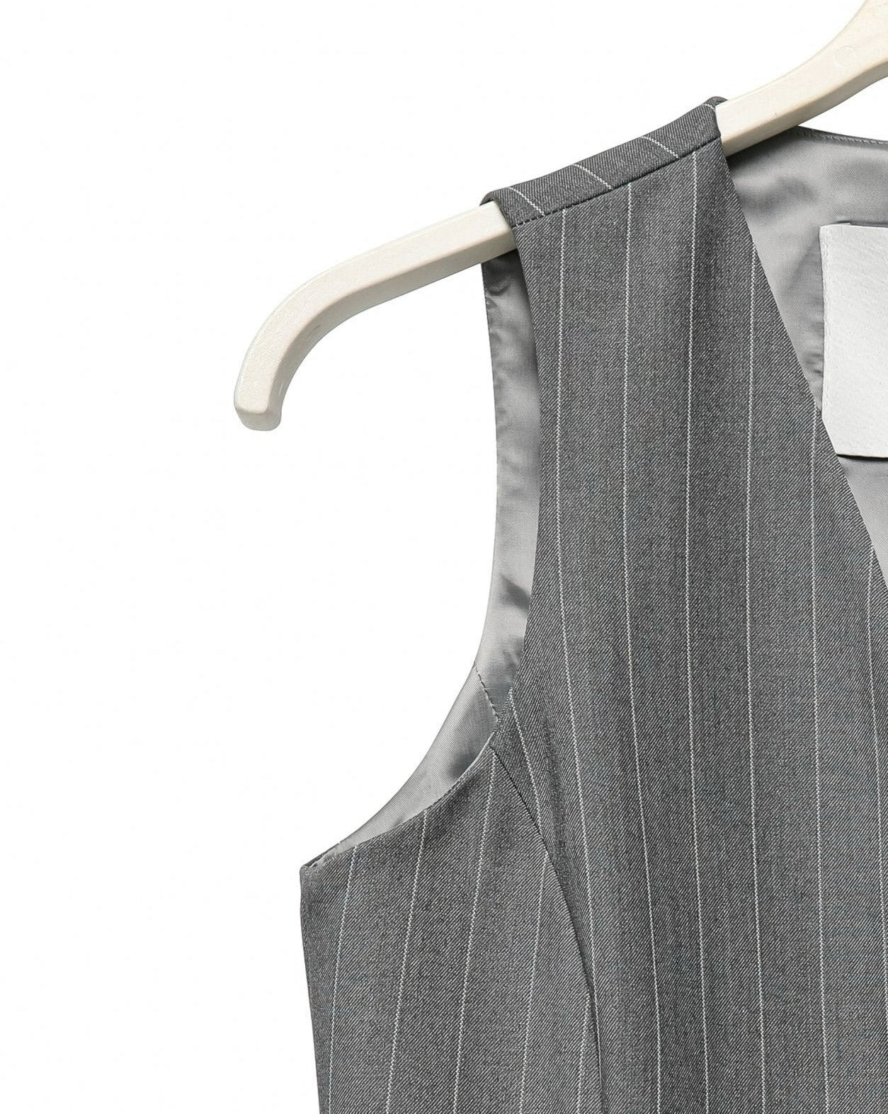 【PAPERMOON 페이퍼 문】SS / Wide Pin Stripe Set Up Suit Vest