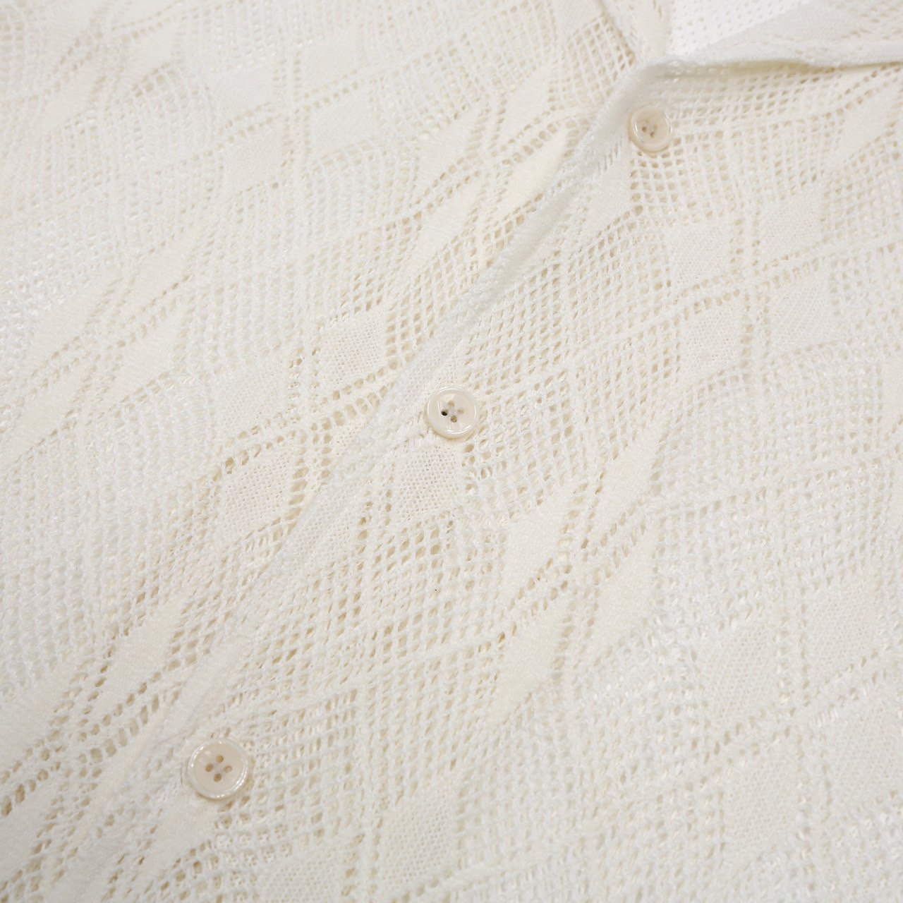 Argyle Punching Lace Shirt