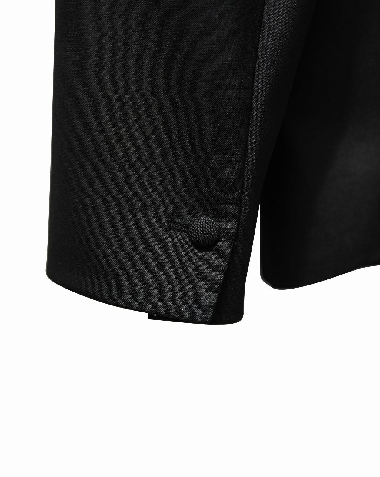 【PAPERMOON ペーパームーン】SS / Bi - Color Stitch Point Peaked Lapel Tuxedo Blazer