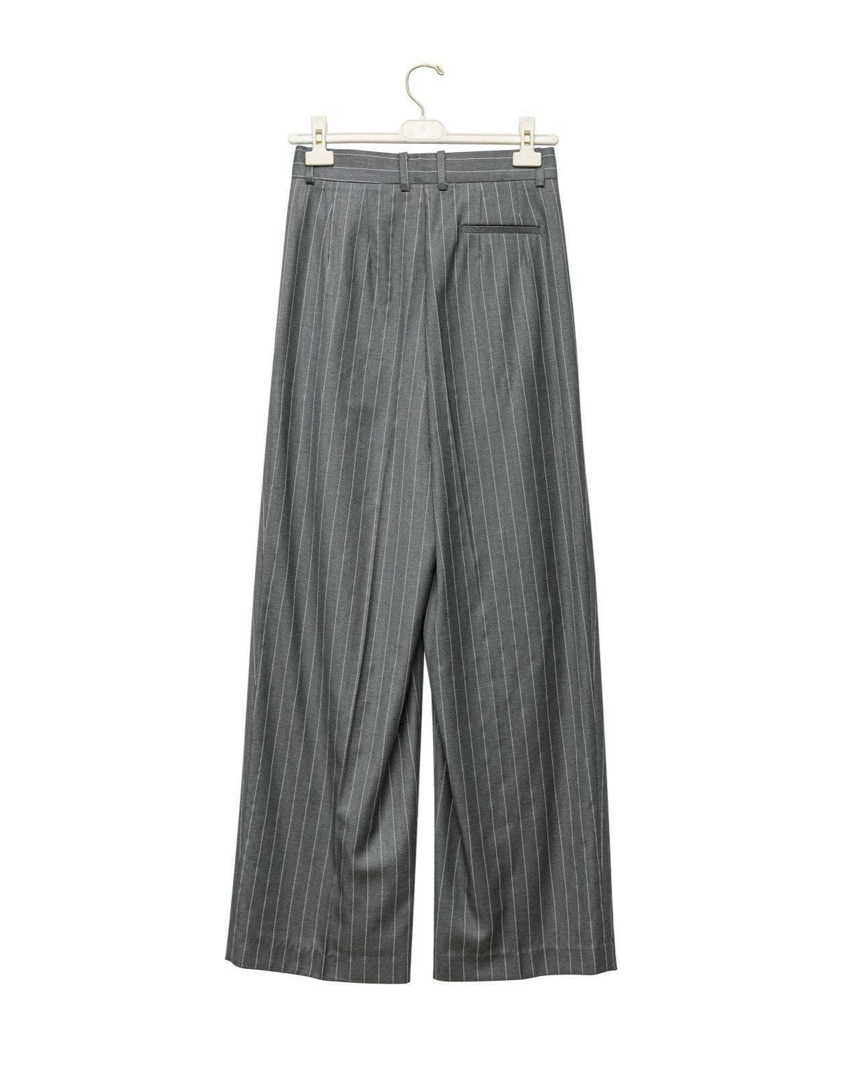 [PAPERMOON] SS / Wide Pin Stripe Set up Suit Pleated Trousers