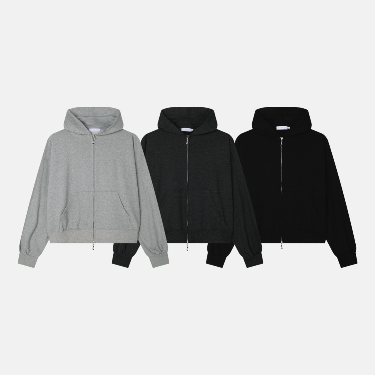 Prism Cropped Zip Hoodie