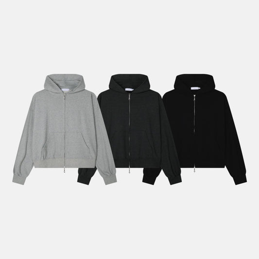 Prism Cropped Zip Hoodie