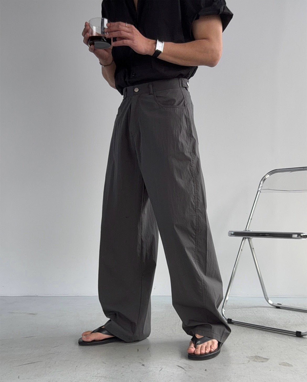 Brit Curved Wide Pants