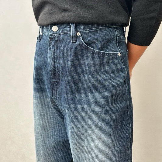 Chief Stripe Wide Denim Pants