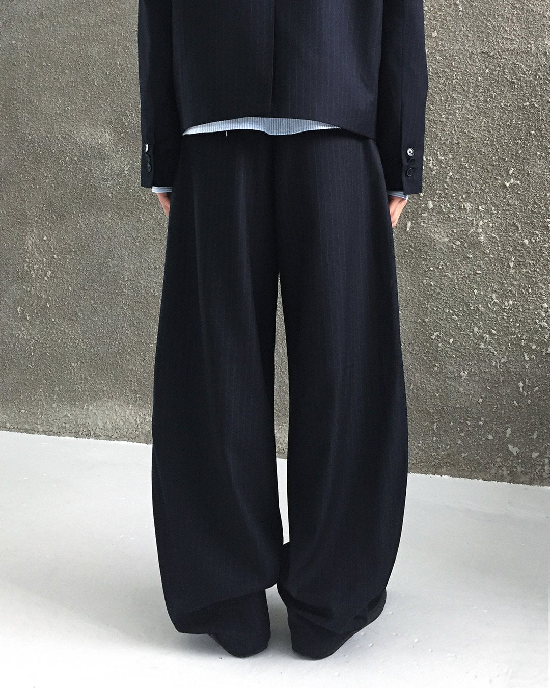 Zegna One-Tuck Curved Slacks