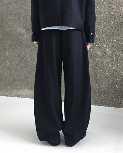 Zegna One-Tuck Curved Slacks