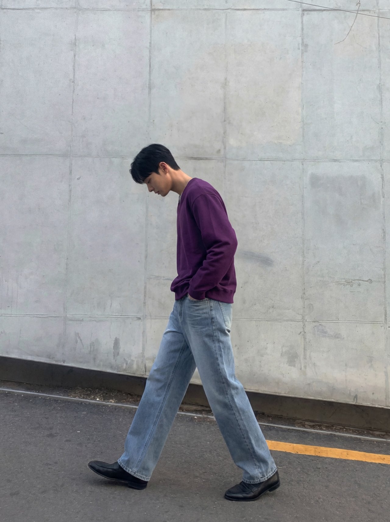 Layered V-Neck Long Sleeve Tee