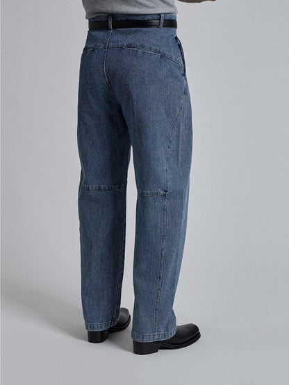 Stripe Denim Curve Pants