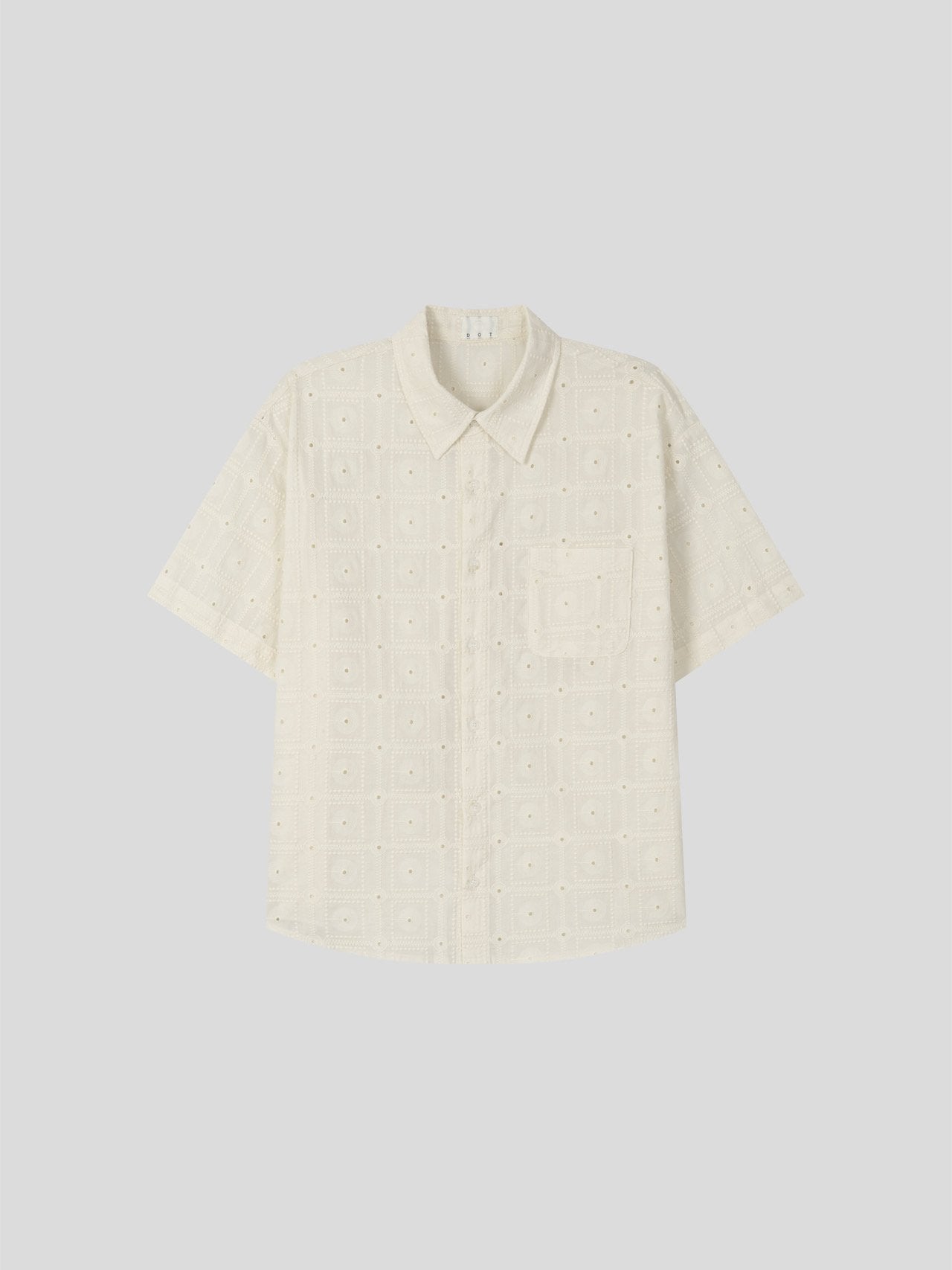 Orbit Eyelet Crop Shirt