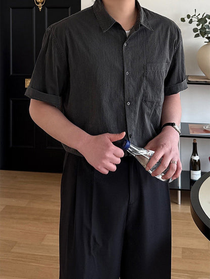 Pigment Nylon Half Sleeve Shirt