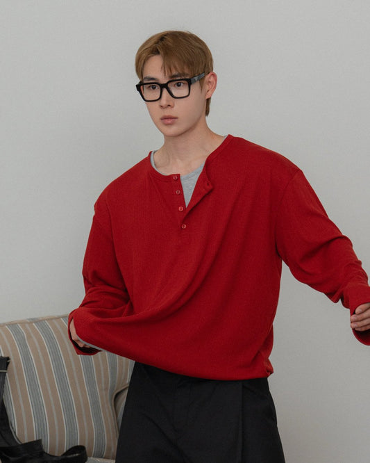 Phase Double Henley Layered Tee