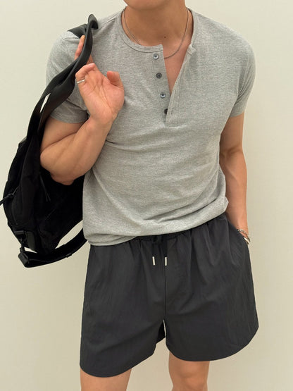 Tami Muscle Henley Tee