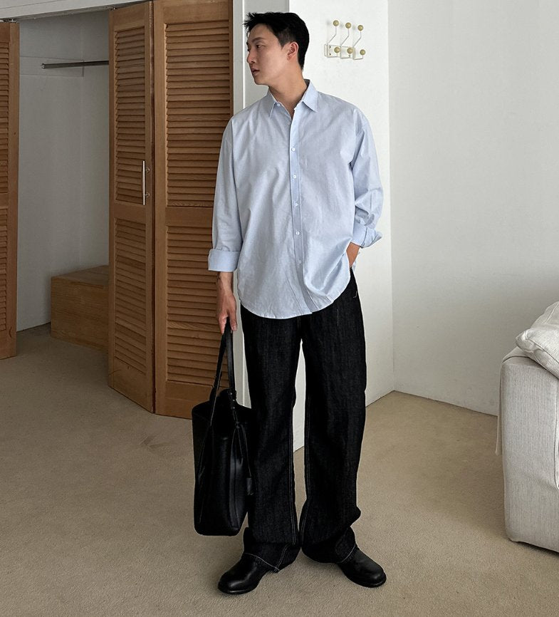Linen Like Relaxed Shirt