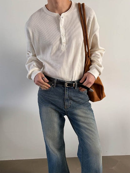 Brody Crop Henley Tee
