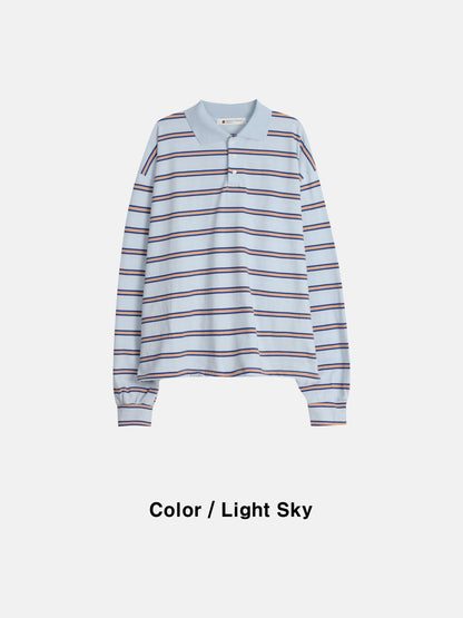STRIPED RUGBY POLO SHIRT