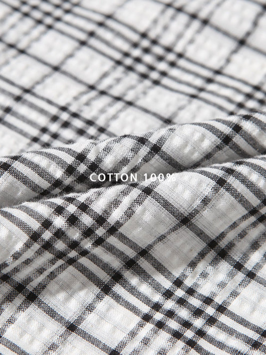 Sheer Over Check Shirts