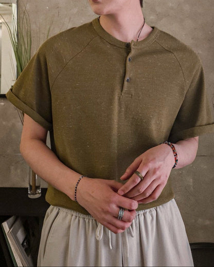 Mellow Henley Knit Tee