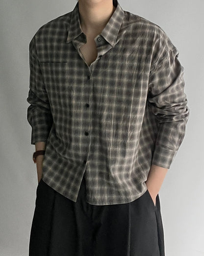 Spring Check Cropped Shirt