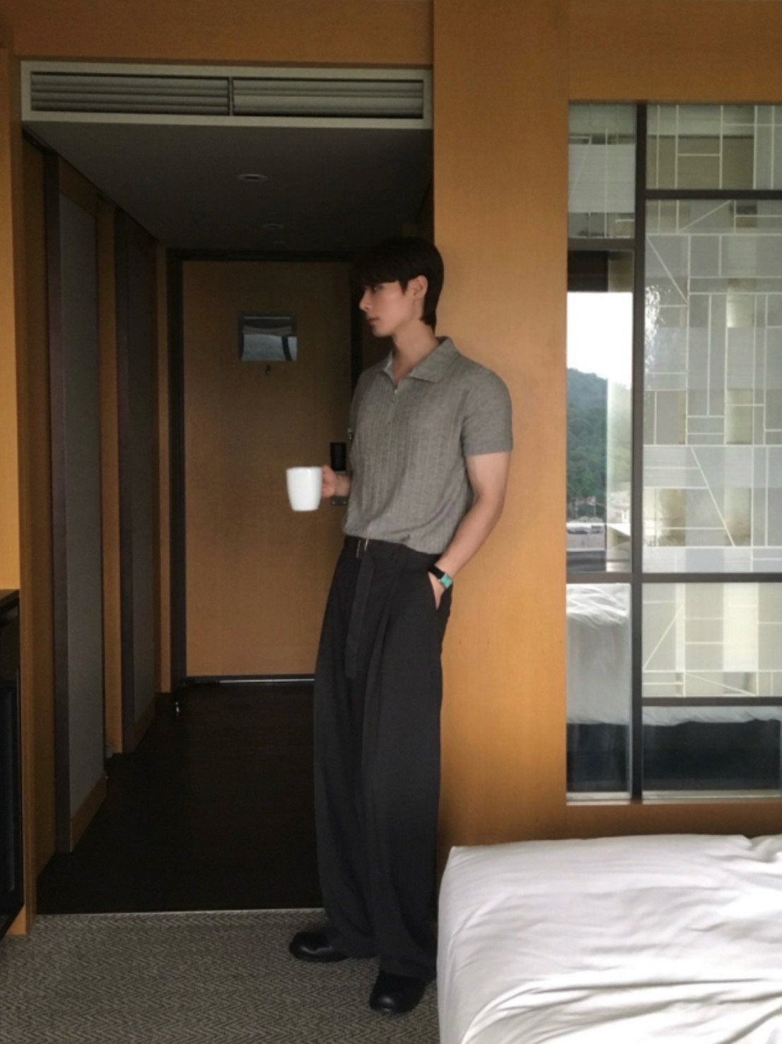 Flow Belted Wide Slacks