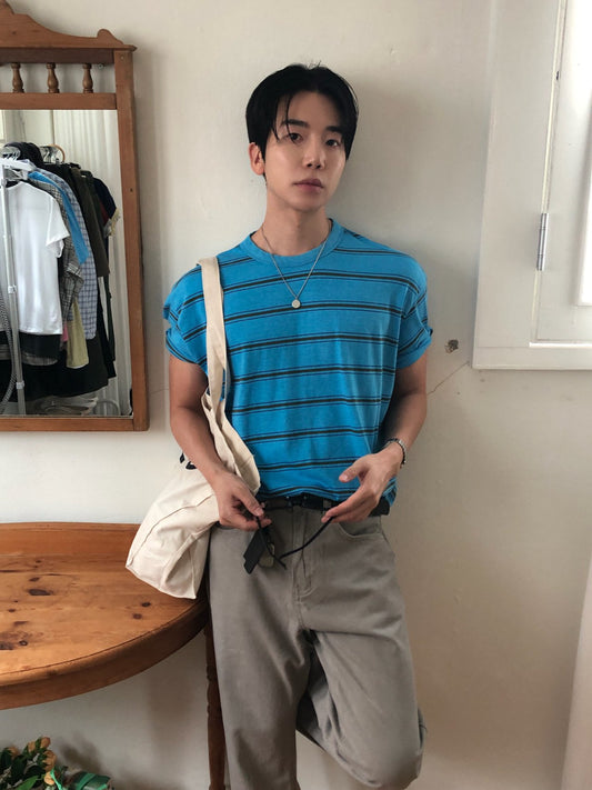 Vintage Stripe Pigment T-Shirt