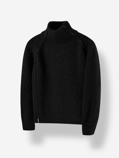Terre de Ciel Zip Wool Knit
