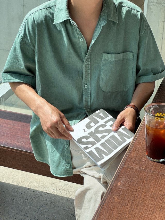 Stone Pigment Half Shirt