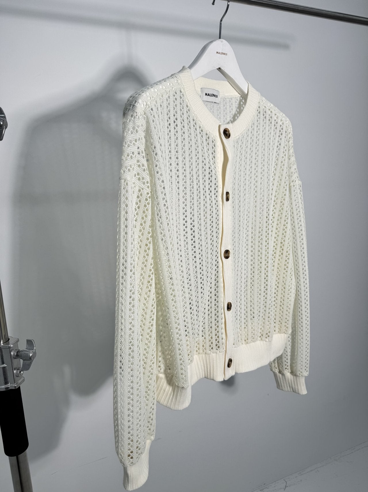 Pigment-Washed Nylon Shirt Jacket