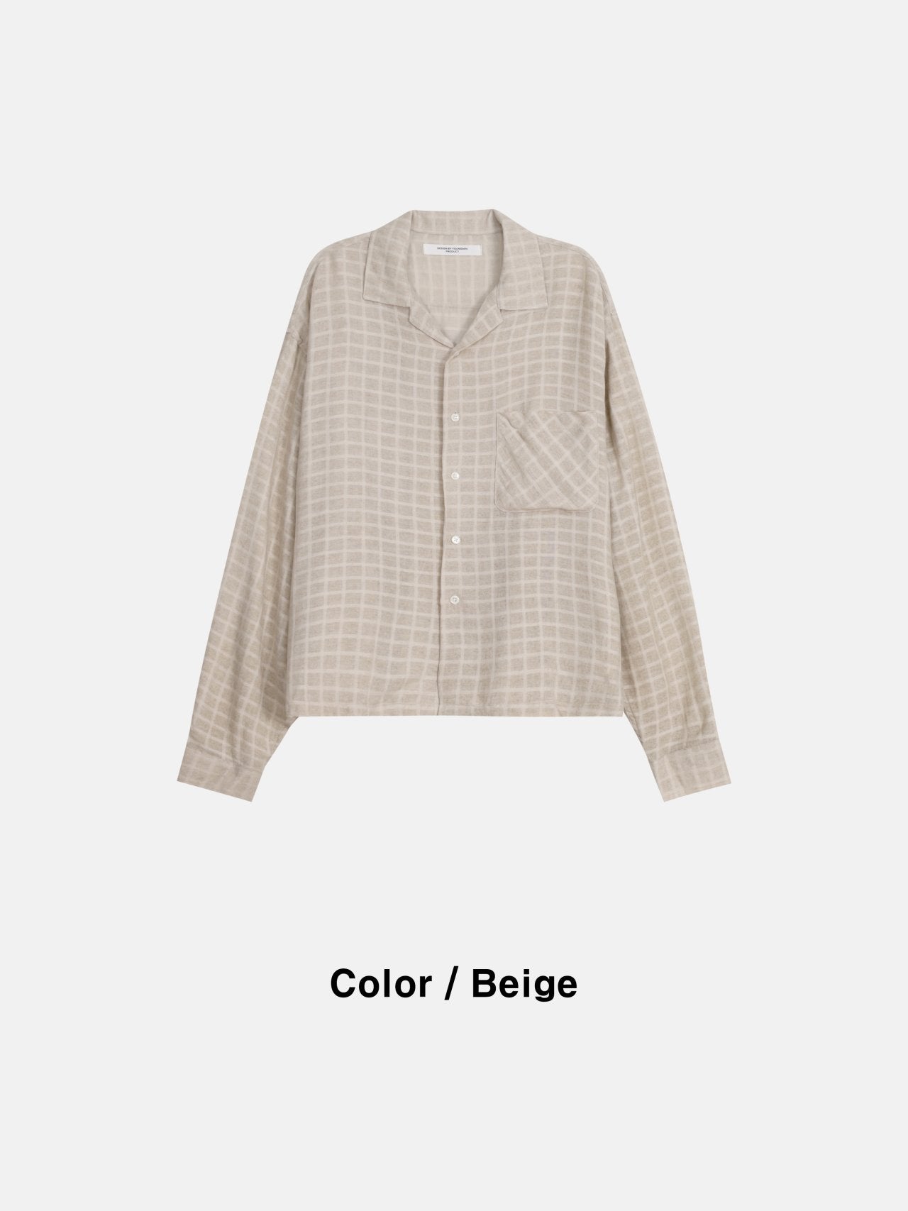 Pigment-Washed Nylon Shirt Jacket