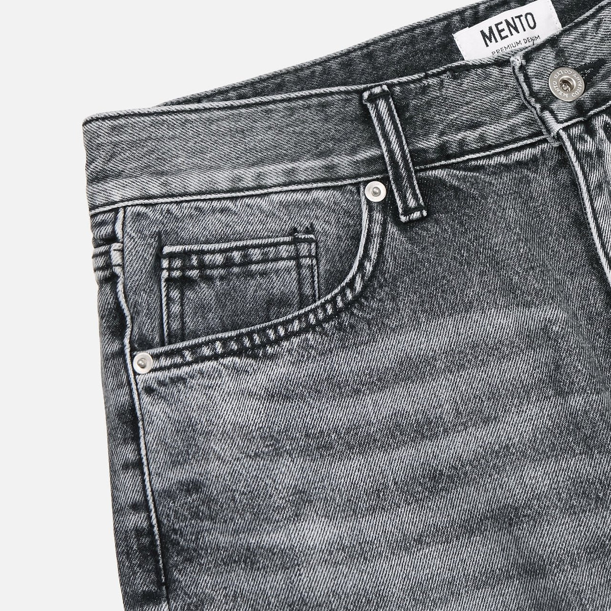 Gray Black Denim Pants