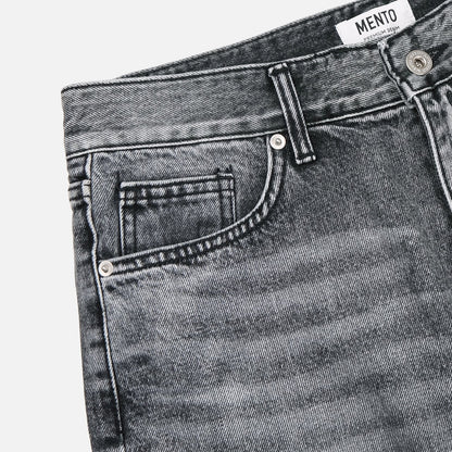 Gray Black Denim Pants