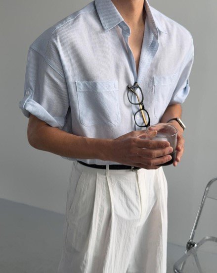 Mood Stripe Short Sleeve Shirt