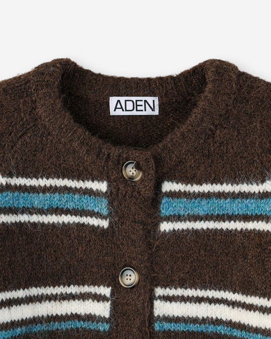 Celeste Cropped Wool Cardigan