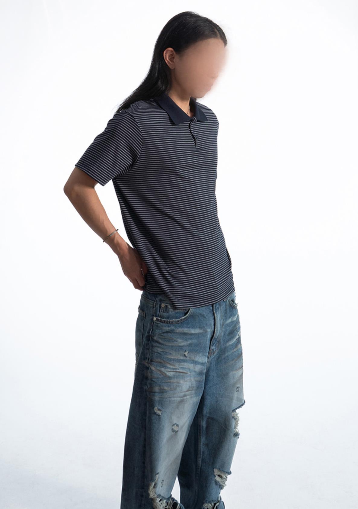 Pigment-Washed Nylon Shirt Jacket