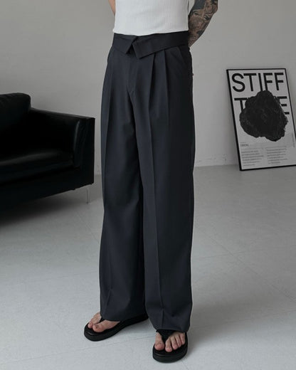 Regle Two-Tuck Wide Slacks