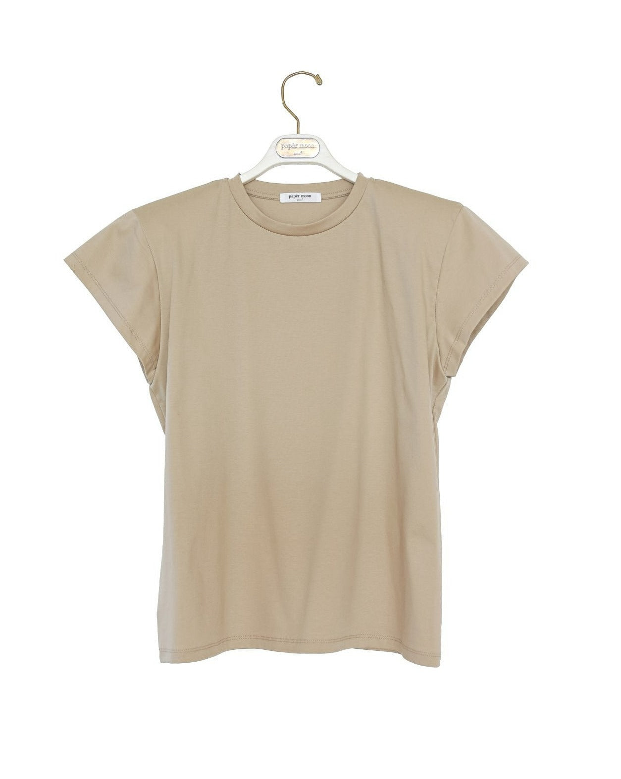 【PAPERMOON 페이퍼 문】SS / Premium Cotton Classic Slim Padded T - Shirt