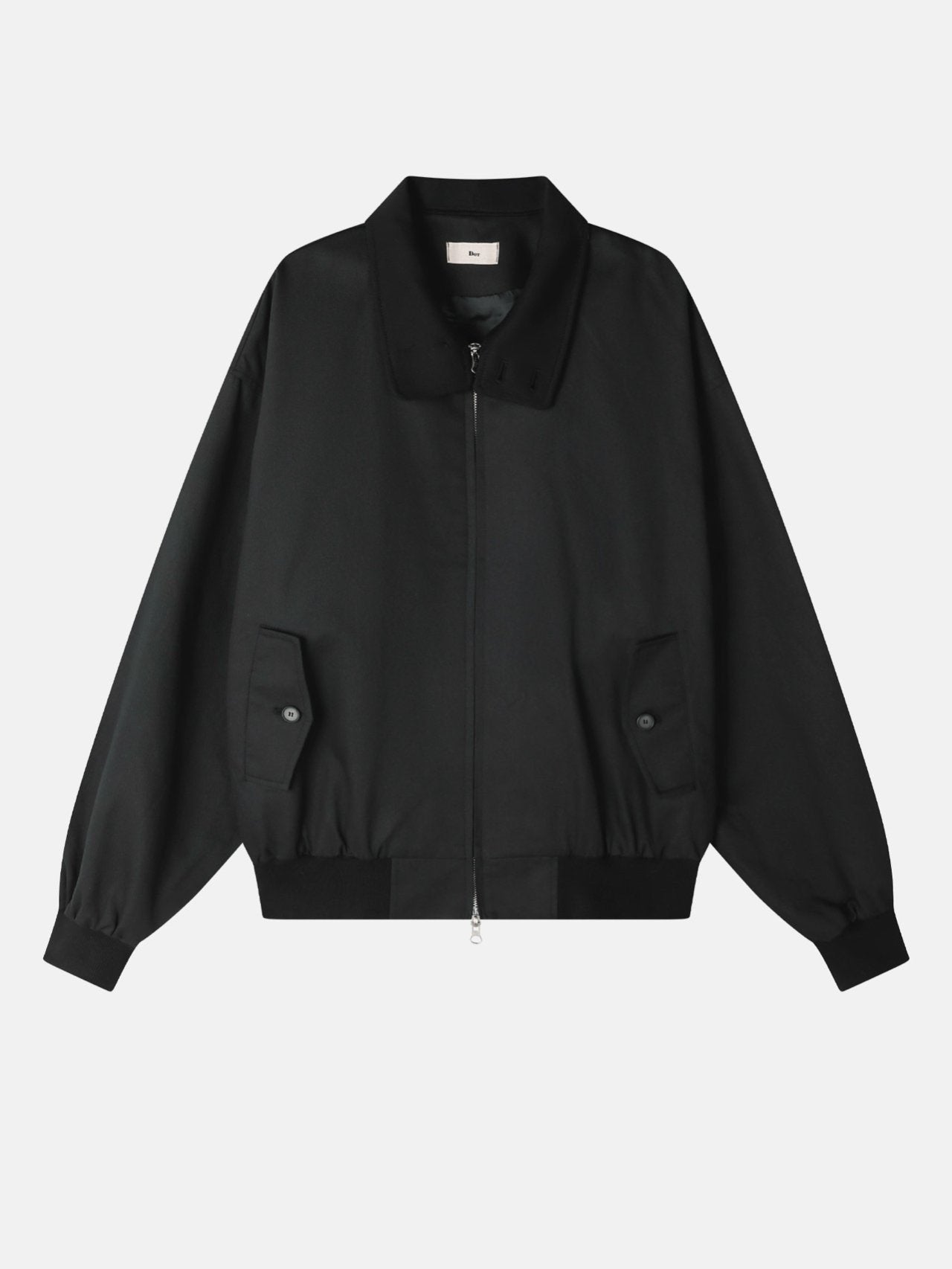 Contrast Collar Harrington Blouson