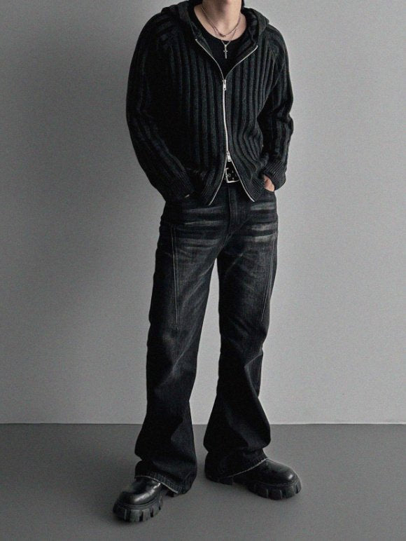 Next Wool Hooded Zip-Up Knit